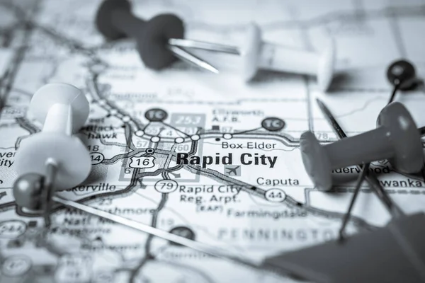 Rapid City Usa Map — Stock Photo, Image