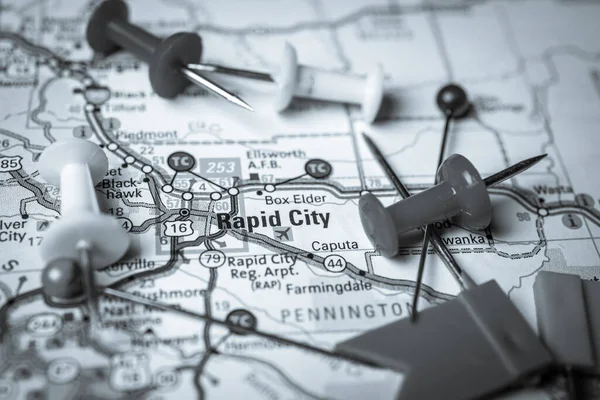 Rapid City Usa Map — Stock Photo, Image