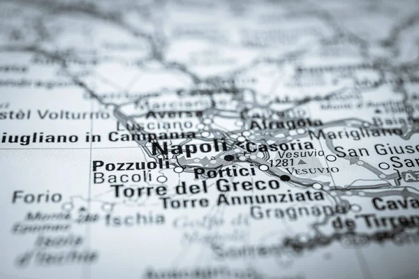 Napoli Sur Carte Europe — Photo