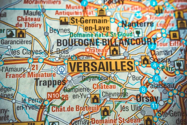 Versailles Kaart Van Europa Achtergrond — Stockfoto
