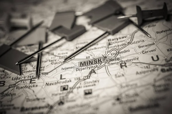 Minsk Europe Map — Stock Photo, Image