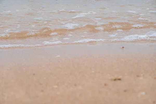 Belle Plage Dans Une Station Balnéaire — Photo