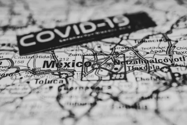 México Coronavirus Covid Quarentena Fundo — Fotografia de Stock