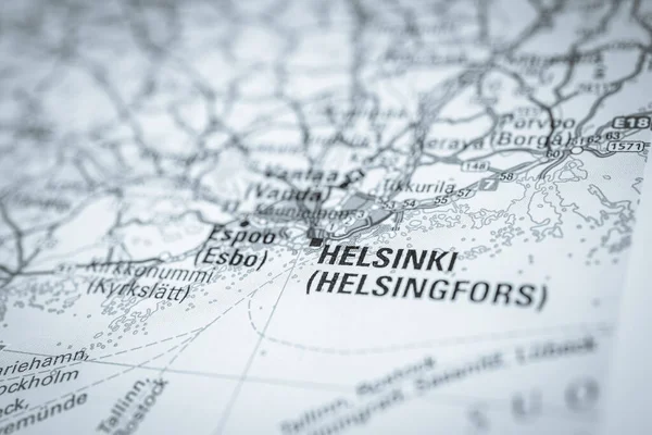 Helsinki Europe Map — Stock Photo, Image