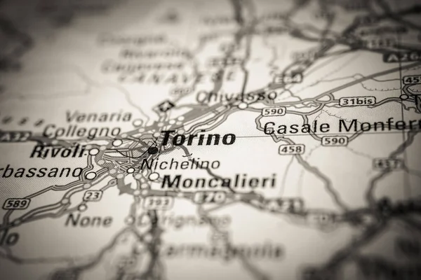 Torino Europe Map — Stock Photo, Image