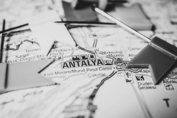 Antalya Mapa Europa — Fotografia de Stock