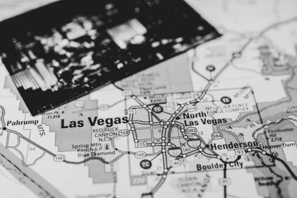 Las Vegas Stati Uniti America Mappa Sfondo — Foto Stock