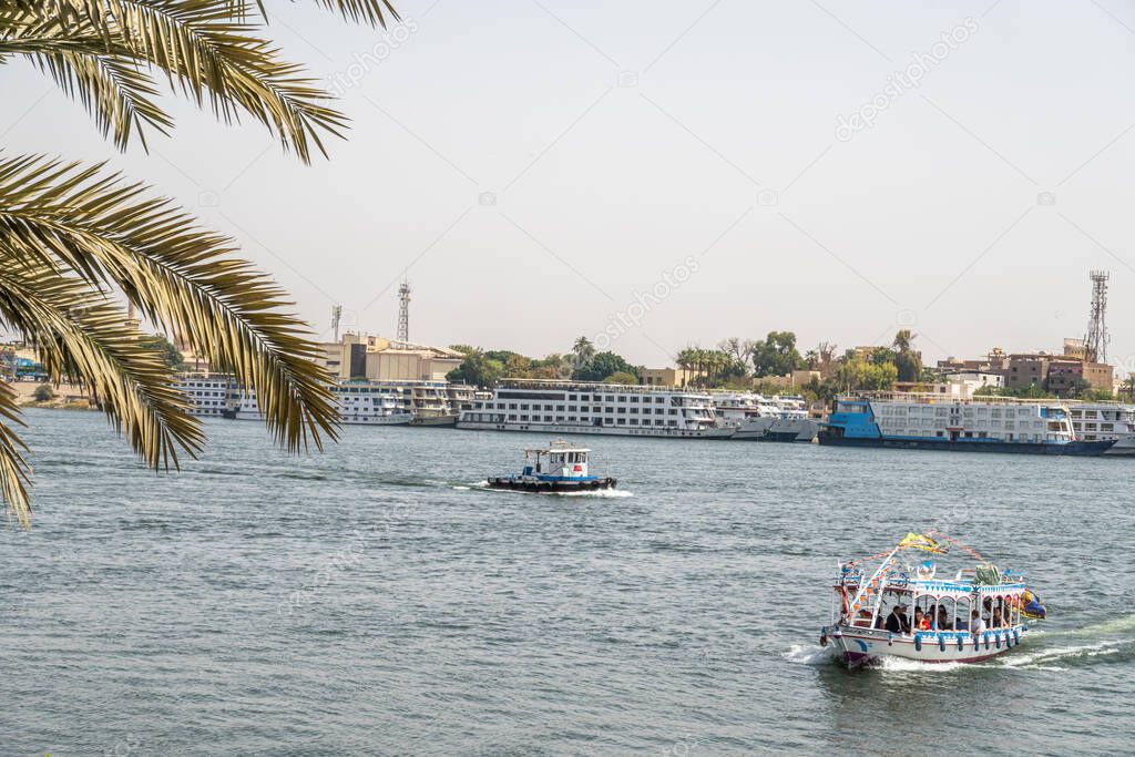 Majestic Nile river in Egypt