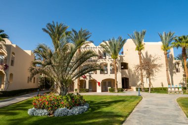 Güzel bahçe sanatı, manzara tasarımı arka plan