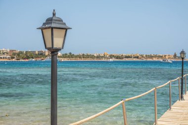 Güzel deniz pantonu ve kumsal