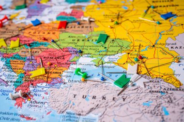 Avrupa 'nın yüksek detaylı siyasi haritası