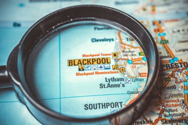 Avrupa haritasında Blackpool