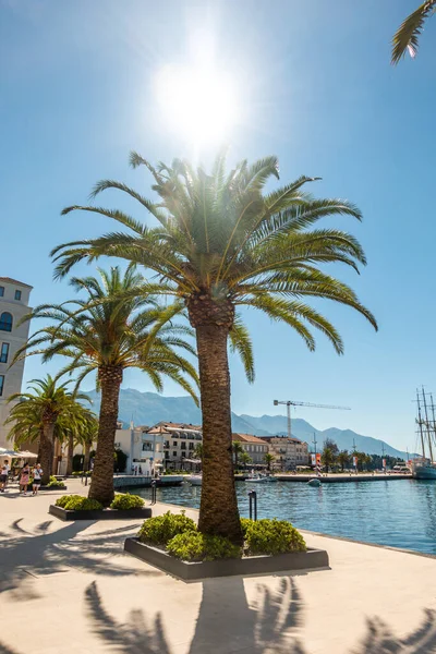 Όμορφες Θαλάσσιες Πόλεις Του Μαυροβουνίου — Φωτογραφία Αρχείου