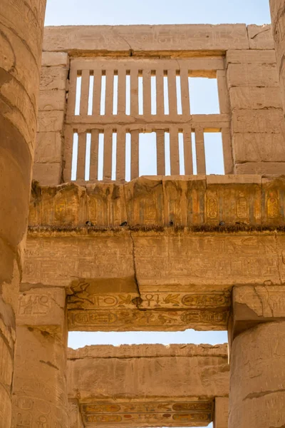 Fornlämningar Egypten Karnak Tempel — Stockfoto