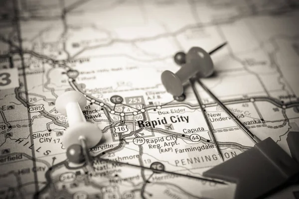 Rapid City Usa Map — Stock Photo, Image