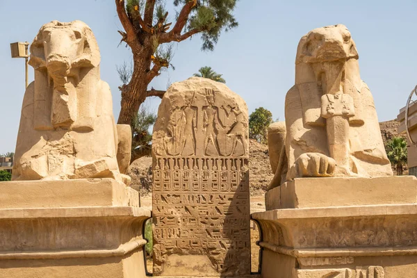 Monumentos Antigos Egito Templo Karnak — Fotografia de Stock