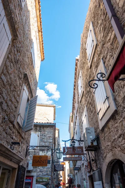 Krásné Ulice Montenegro Městského Pozadí — Stock fotografie