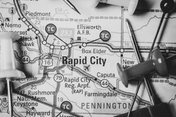 Rapid City Usa Map — Stock Photo, Image