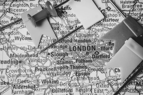 Лондон Карте Европы — стоковое фото