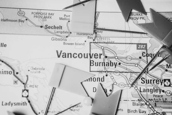 Vancouver Mapie Usa — Zdjęcie stockowe