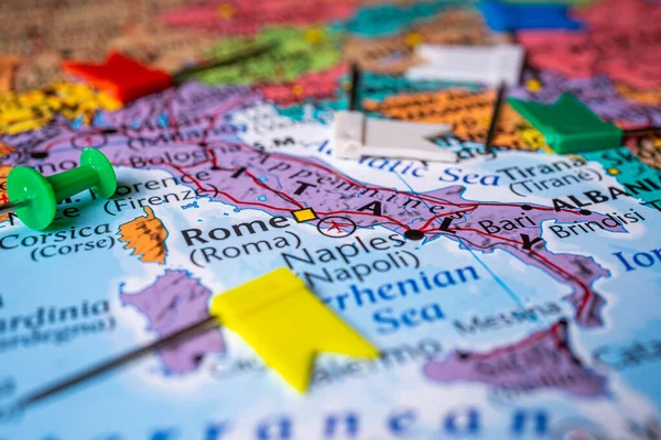 Італія Карті Європи — стокове фото