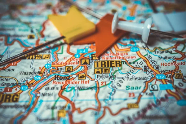 Trier on the Europe map