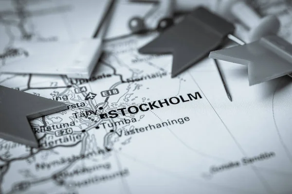 Stockholm Europe Map — Stock Photo, Image