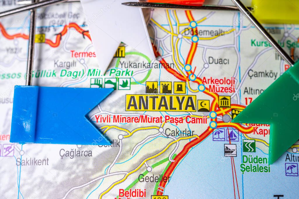 Antalya on the Europe map