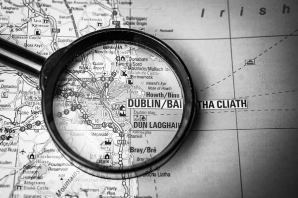 Dublin on map of Europe