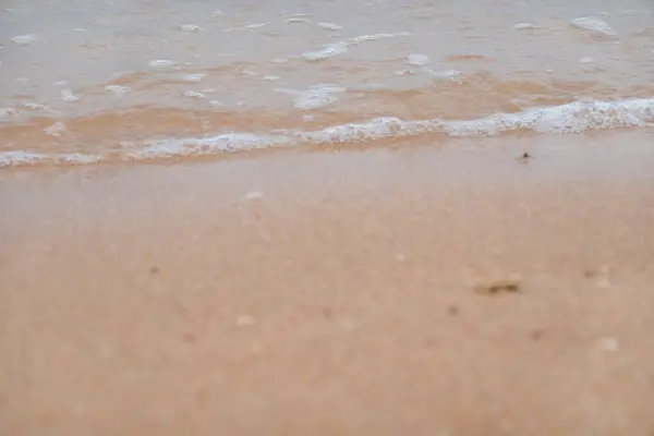 Schöner Strand Einem Badeort — Stockfoto