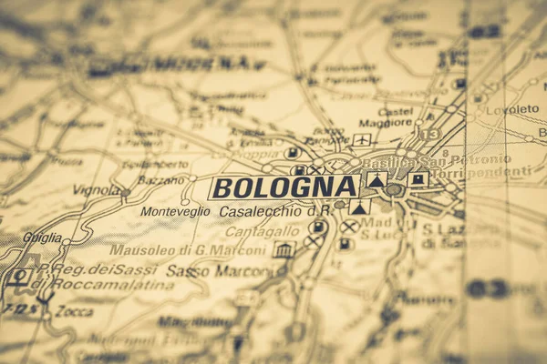 Bologna Europe Map — Stock Photo, Image