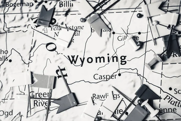 Wyoming Usa Kartan — Stockfoto