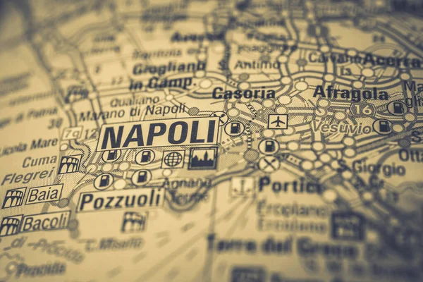 Napoli Sur Carte Europe — Photo