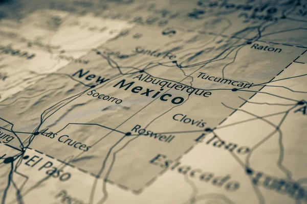 Nuevo México Mapa Estados Unidos — Foto de Stock