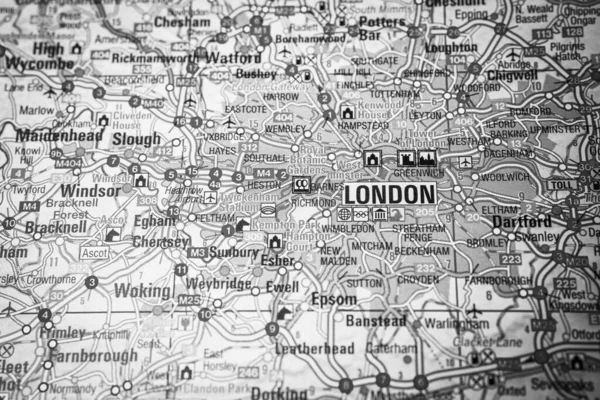 London Map Europe Background — Stock Photo, Image