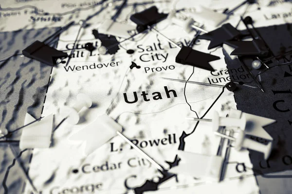 Utah Mapa Estados Unidos — Foto de Stock