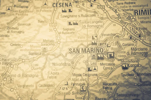 San Marino Europe Map — Stock Photo, Image