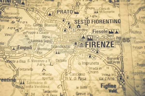 Firenze Europe Map — Stock Photo, Image