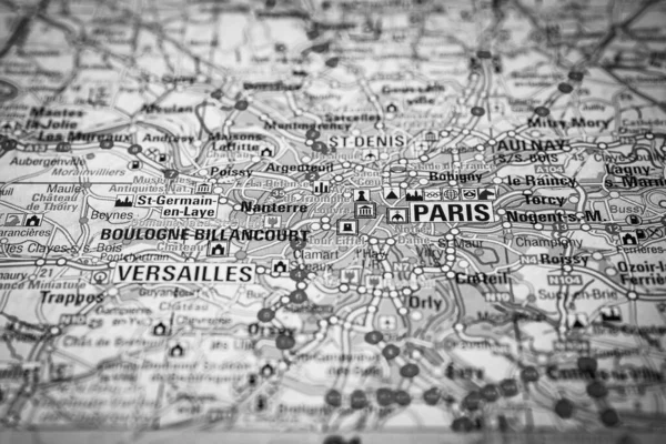 Paris Sur Carte Europe — Photo