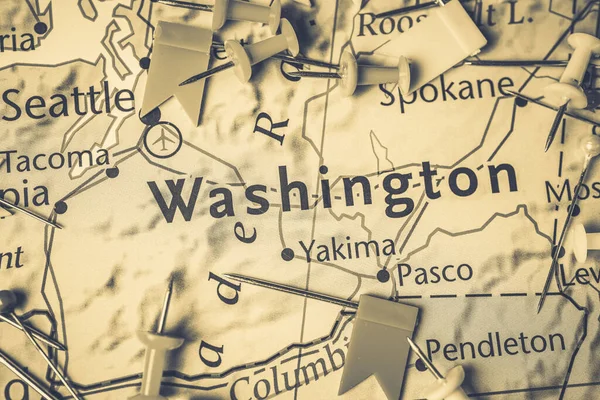 Abd Haritasında Washington — Stok fotoğraf
