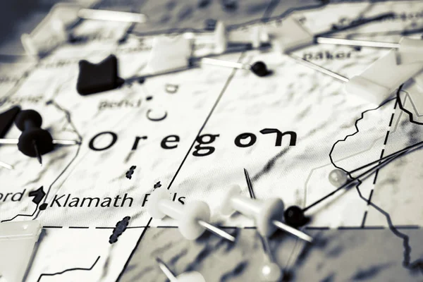 Oregon Mapě Usa — Stock fotografie