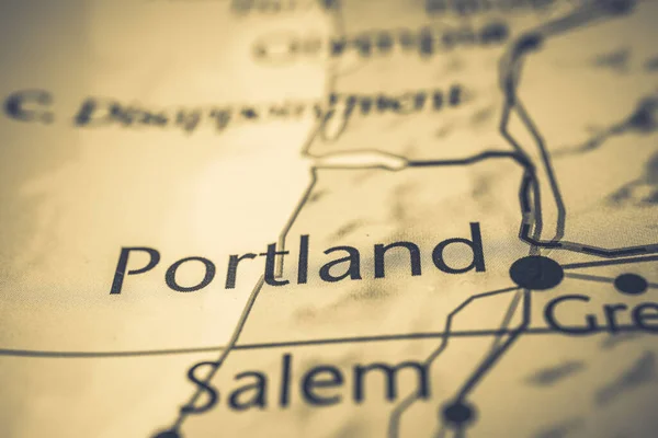 Abd Haritasında Portland — Stok fotoğraf