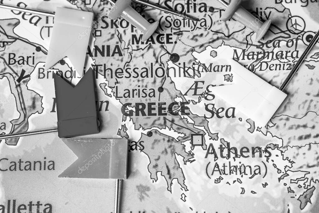 Greece on the Europe map