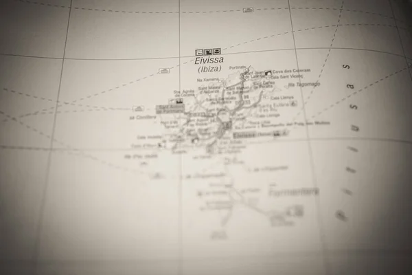 イビザの地図 — ストック写真