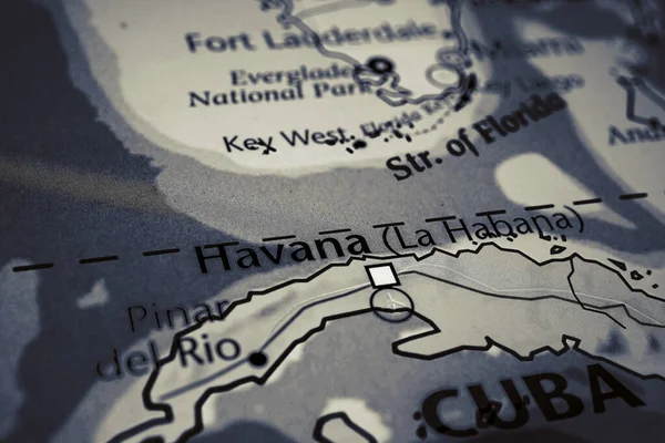 Abd Haritasında Küba — Stok fotoğraf