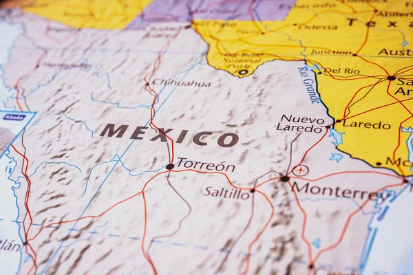 Mexico on the map of America