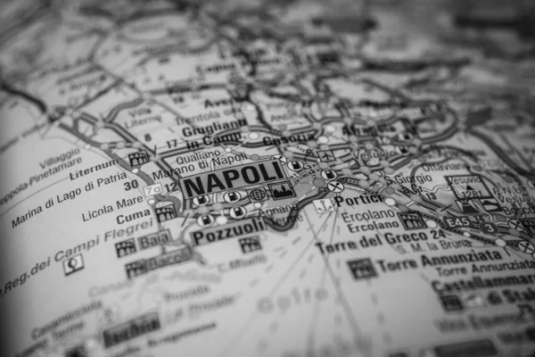 Napoli Sur Carte Europe — Photo