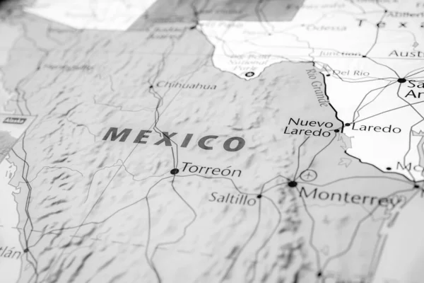 Mexico Kaart Van Amerika — Stockfoto