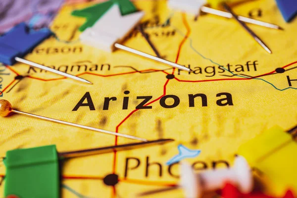 Arizona Map Usa — Stock Photo, Image