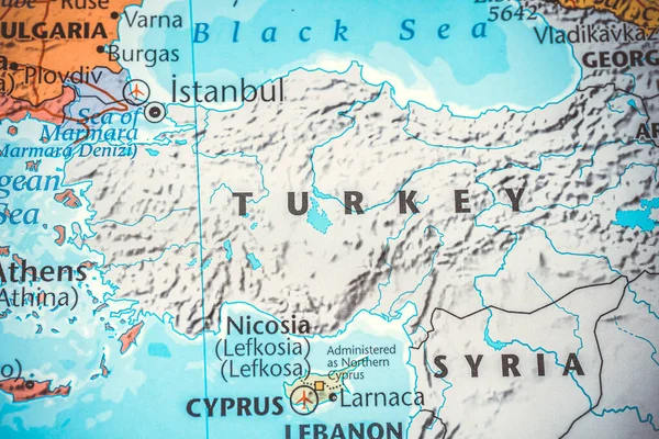 Turquie Sur Carte Europe — Photo